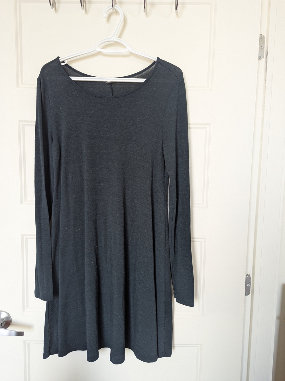 Old Navy Dark Blue Long-Sleeve Dress